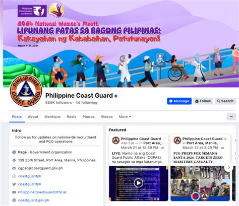 PCG recovers Facebook page after hacking incident.
